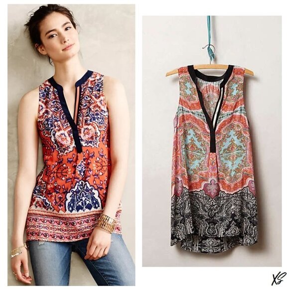 Anthropologie Vanessa Virginia Finn boho tank - Size XS - Picture 1 of 3